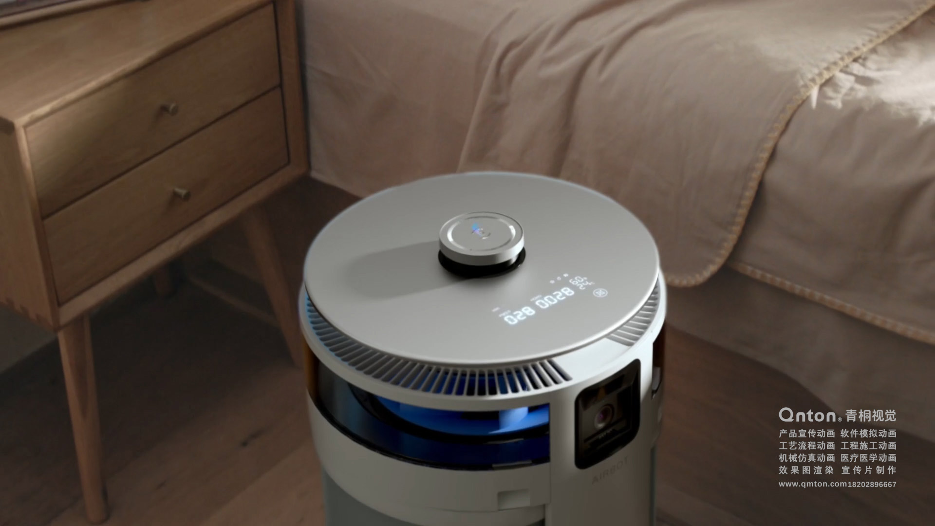 多功能空气净化机器人产品宣传片案例
